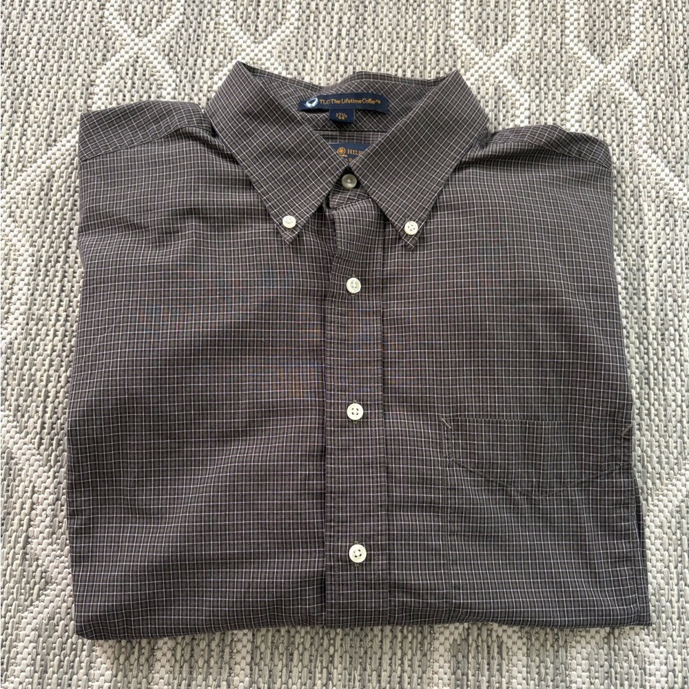 Tommy Hilfiger Gray Casual Button Down Shirt